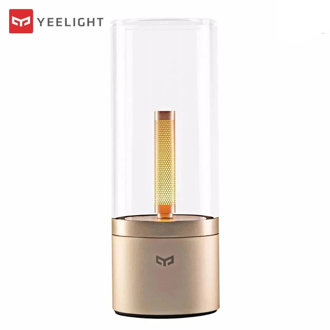 Yeelight lampe à bougie rechargeable jaune LED veilleuse lumière d'ambiance gradation continue lampe