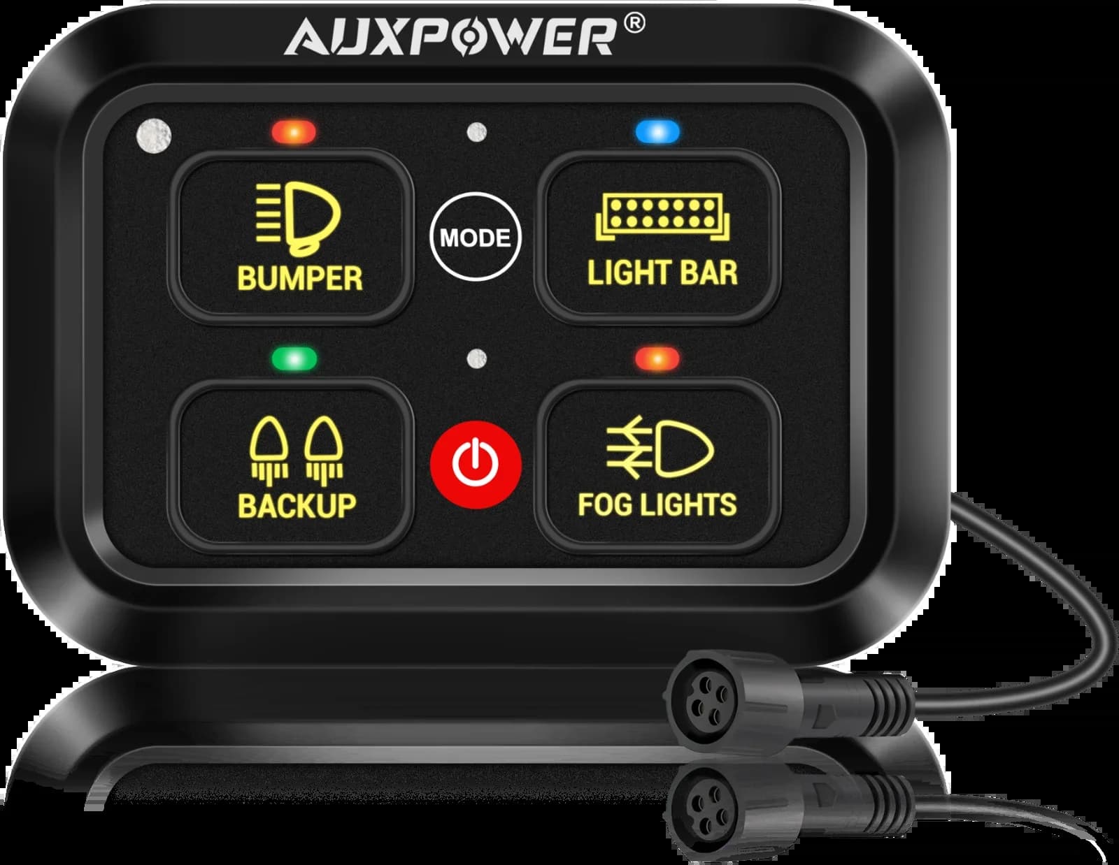 AUXPOWER RGB 4/6/8Gang Panneau à bascule/momentané/puulé pris en charge avec/sans contrôle par appli