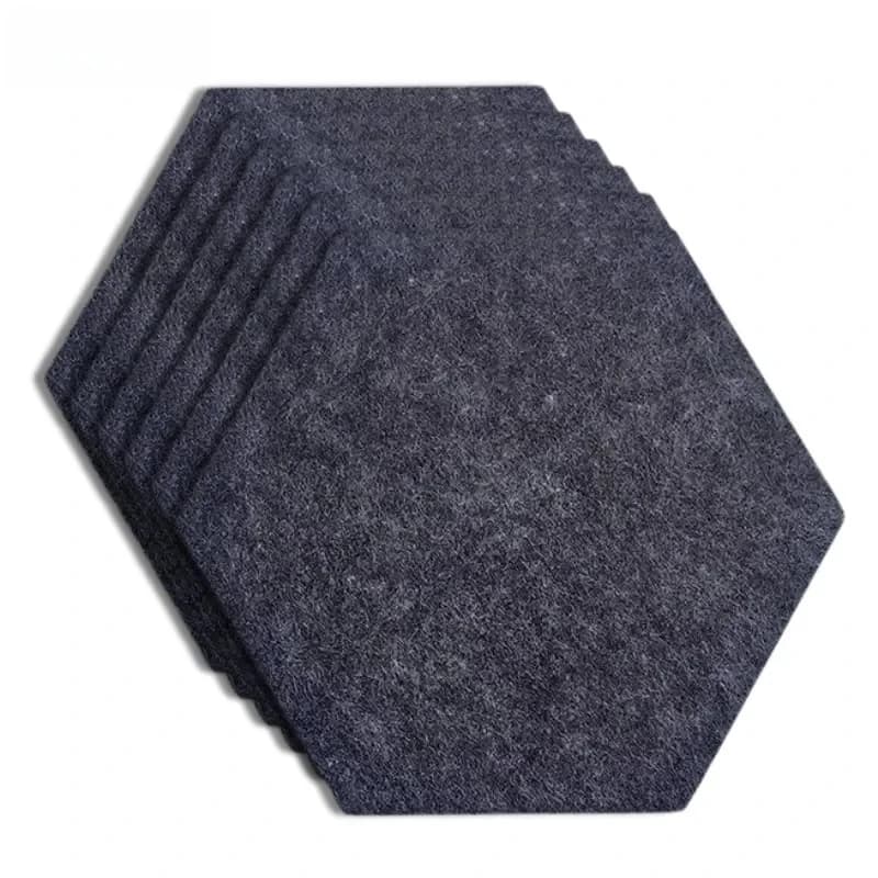 Panneaux muraux hexagonaux insonorisants autocollants, absorption acoustique pour studio d'enregistr