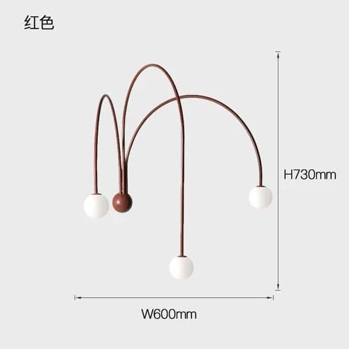 Lampes de plafond LED créatives nordiques, luminaire suspendu en métal design, style artistique, lus