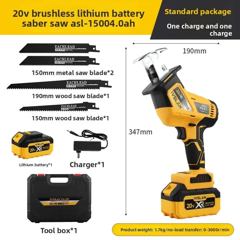 Scie sauteuse électrique sans fil 110V/220V, petite scie sauteuse portative multifonction à batterie