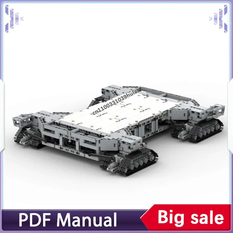 Crawler-Transporter 1:110 MOC Blocs de construction Série Fusée Spatiale Modèle de Moteur Véhicule B