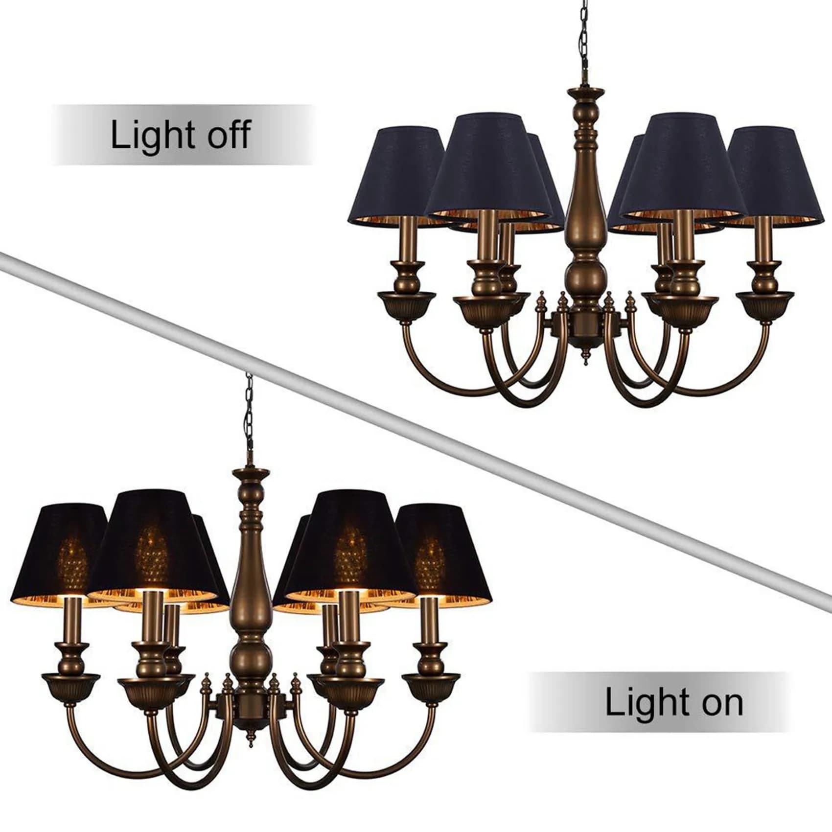 AFOURT-6X petit abat-jour lustre abat-jour petit abat-jour pince pour candélabre ampoules Table lust