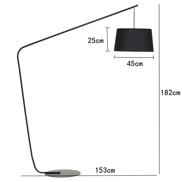 Lampadaire LED design nordique danois, Style de luxe Simple, abat-jour en tissu, Base E27 pour usage