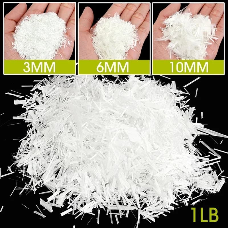 Fibres de verre coupées GFRC de 3/4/6/10/20 mm pour comptoirs en béton et ciment, fibres de verre GF