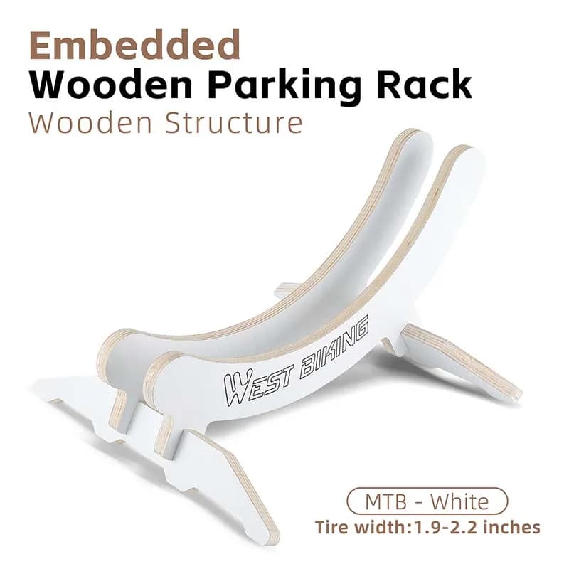 Support de stationnement de vélo réglable en bois WEST BIKING, support détachable en panneau composi
