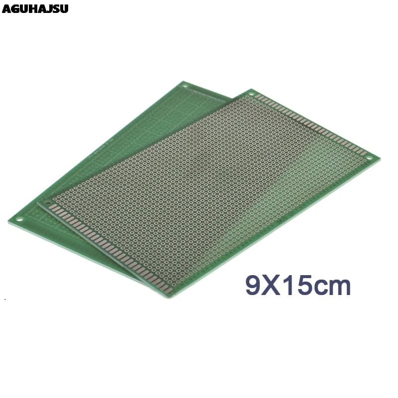1 pièces 9x15 cm PROTOTYPE PCB 2 couches 9*15CM panneau panneau universel double face 2.54MM vert