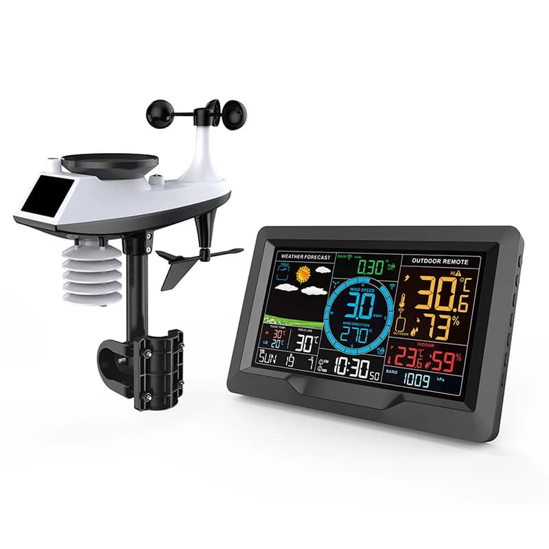 Station météo professionnelle sans fil, prévisions météorologiques, vitesse du vent, Station météo b
