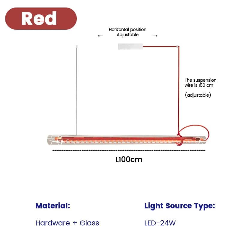 Lampe suspendue en verre au design moderne et Simple, Style Memphis, un mot, pour Restaurant, Table 