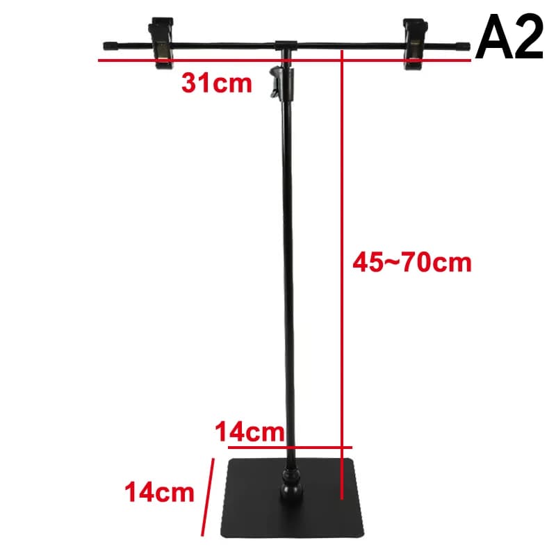 Accessoires de photographie support d'arrière-plan en forme de T accessoires de fond Photo support d