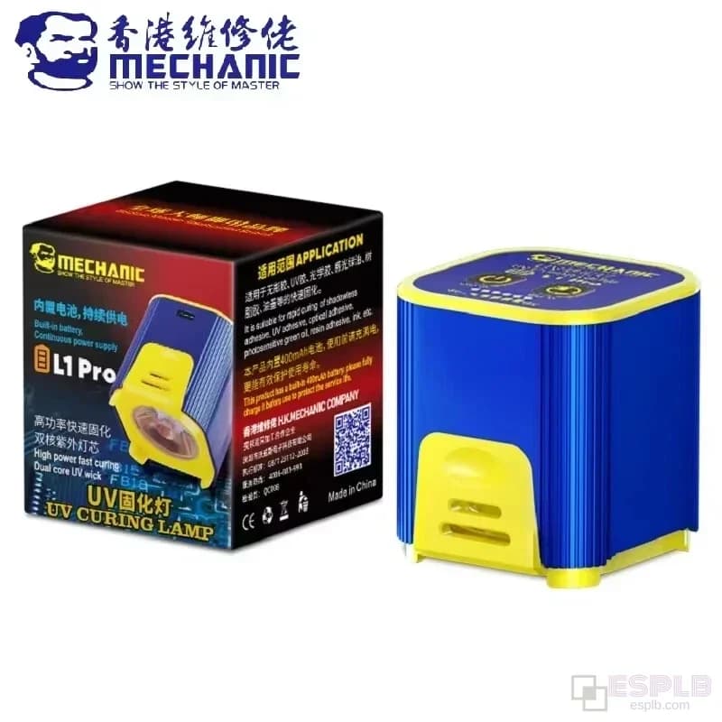 Lampe de polymérisation à colle UV mécanique L1 Pro, Double perles intelligentes 7W, haute puissance
