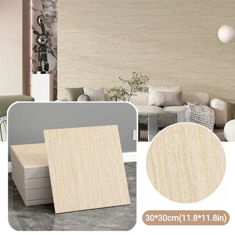 Panneaux muraux autocollants 3D imitation pierre de grotte, carreaux adhésifs effet travertin pour d