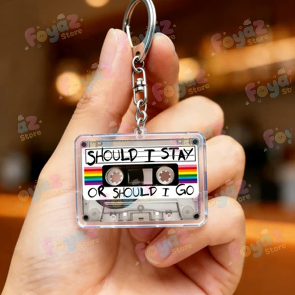 Porte-clés de la série télévisée classique pour accessoires, Stuck in The Upside ABCD Scary Thing, b
