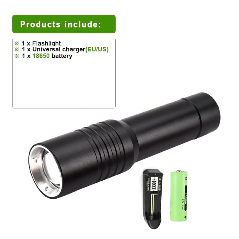 Lampes de poche tactiques militaires 2023, lampe tactique à zoom longue portée, lampe de poche LED, 