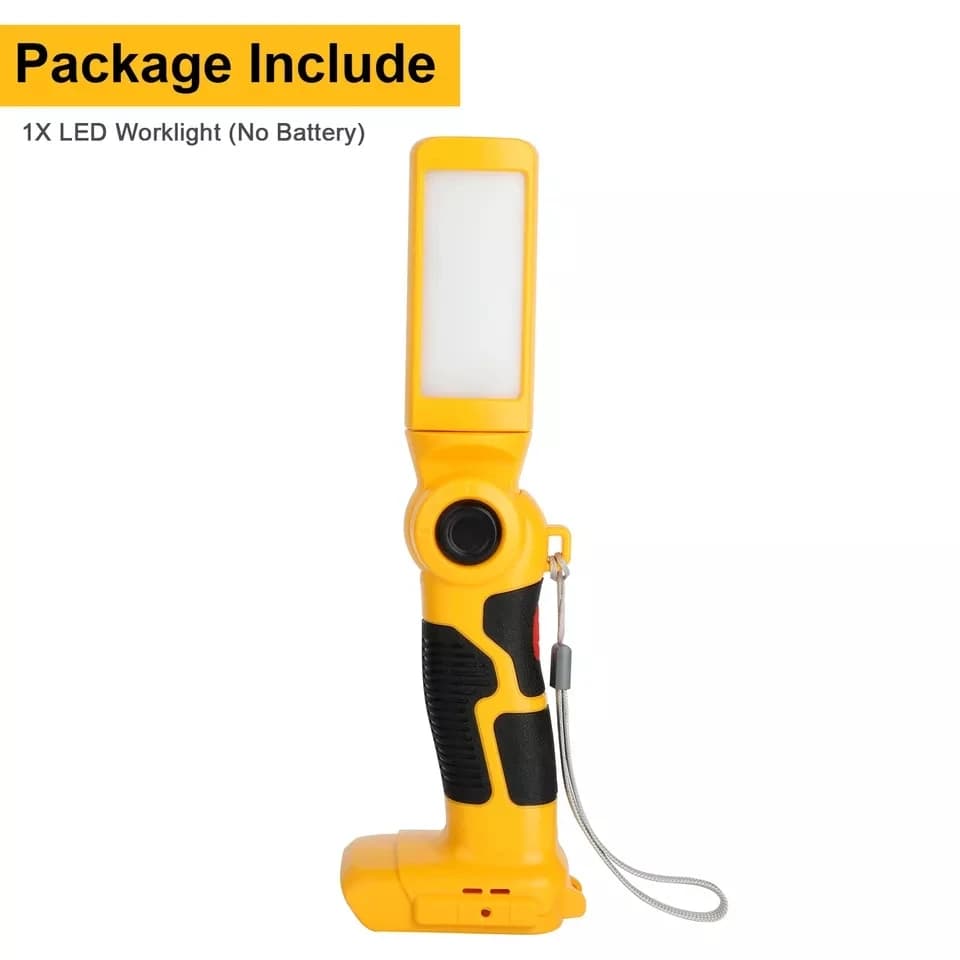 Lampe de travail pour Dewalt, lampe de poche, outil de lumière, budgétaire, batterie ion Eddie, 18W,