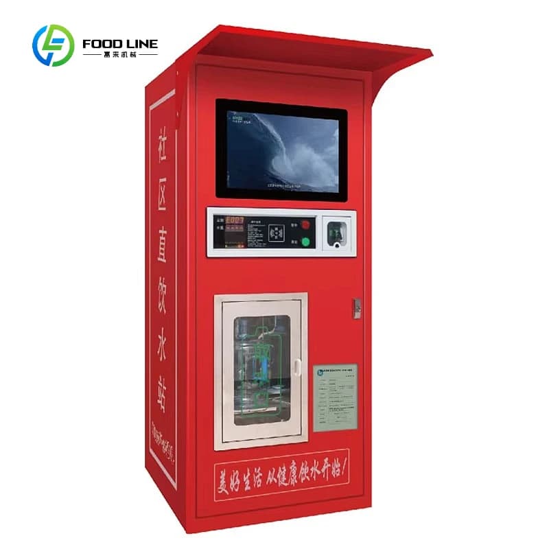 Distributeur d'eau potable commercial avec filtration RO pour les zones de parcs communautaires