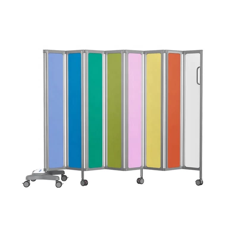 MK-N03 Cloison pliante couleur de confidentialité Cadre en aluminium Écran de séparation de lit d'hô