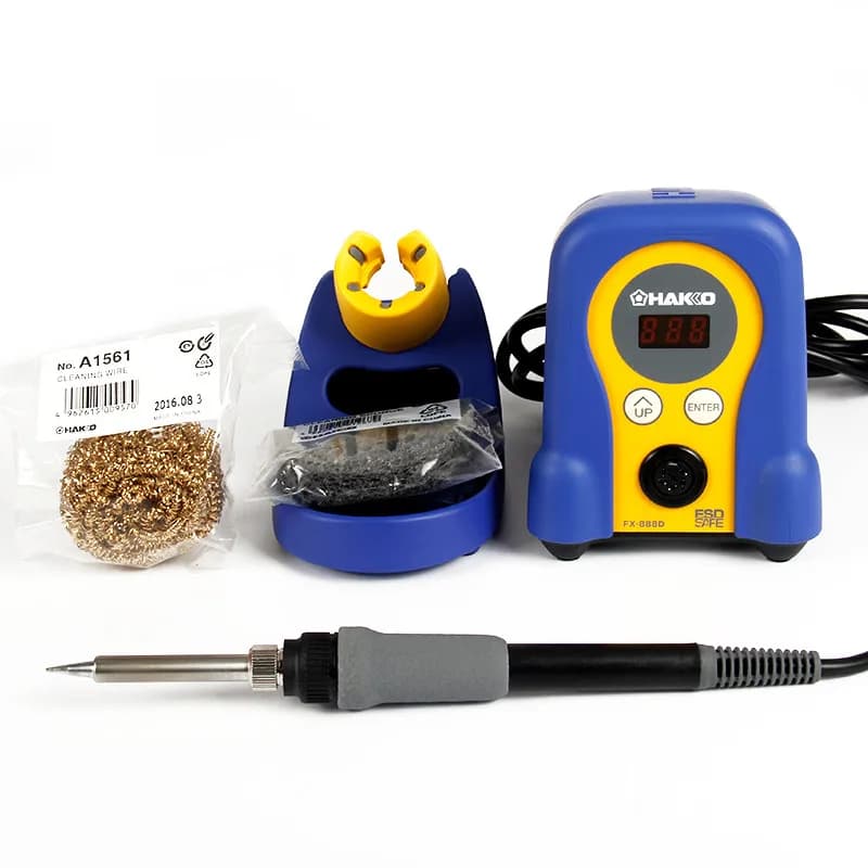 Station de soudage numérique ESD HAKKO FX-888D authentique, 70W, température réglable, haute qualité
