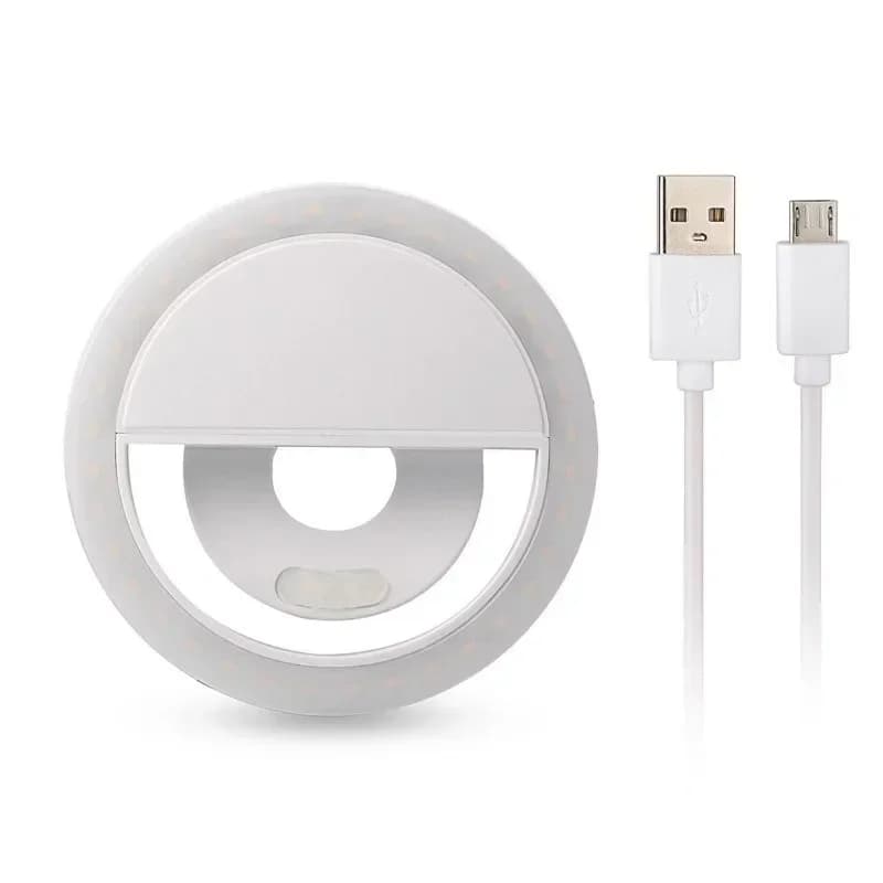 Selfie lumière pince sur lumière pour iPhone Samsung POCO téléphone anneau lumineux vidéo Photo lamp