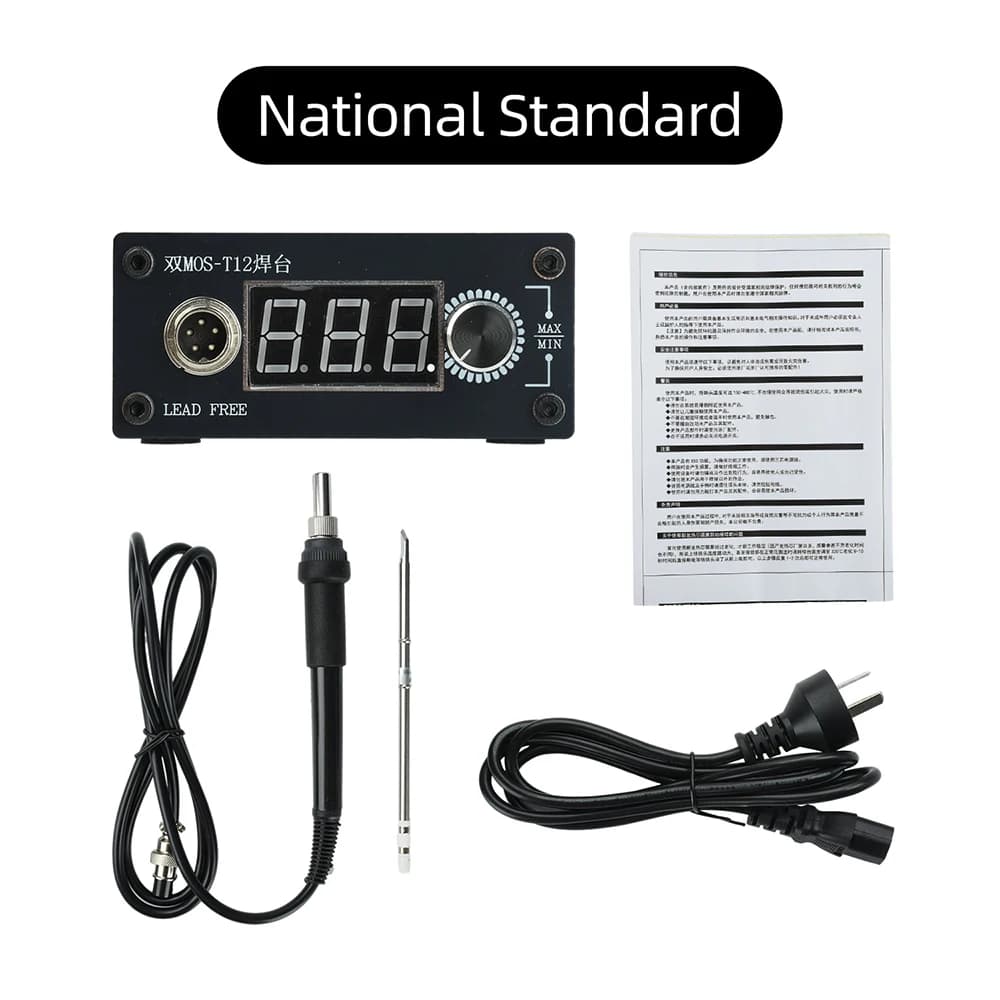 Station de soudage numérique avec écran LCD, chauffage rapide, outil de soudage portable pour répara