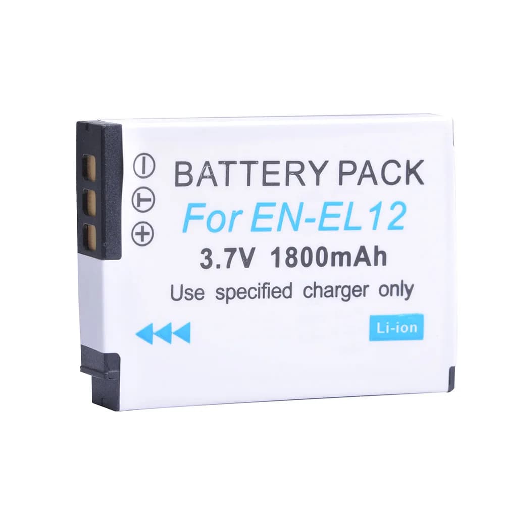 Batterie/chargeur EN-EL12 ENEL12 avec Port de Type C pour Nikon Coolpix S9700 S9500 S9400 S9300 S910