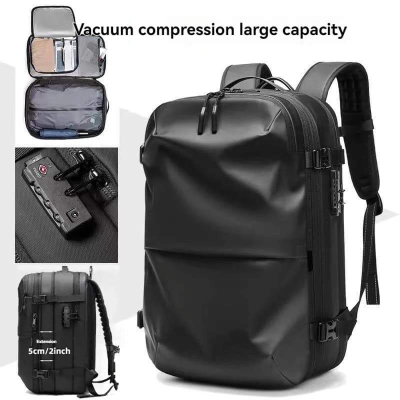 Sac à dos de voyage scellé sous vide, sac à dos extensible de 45 litres, air comprimé, étanche, avec