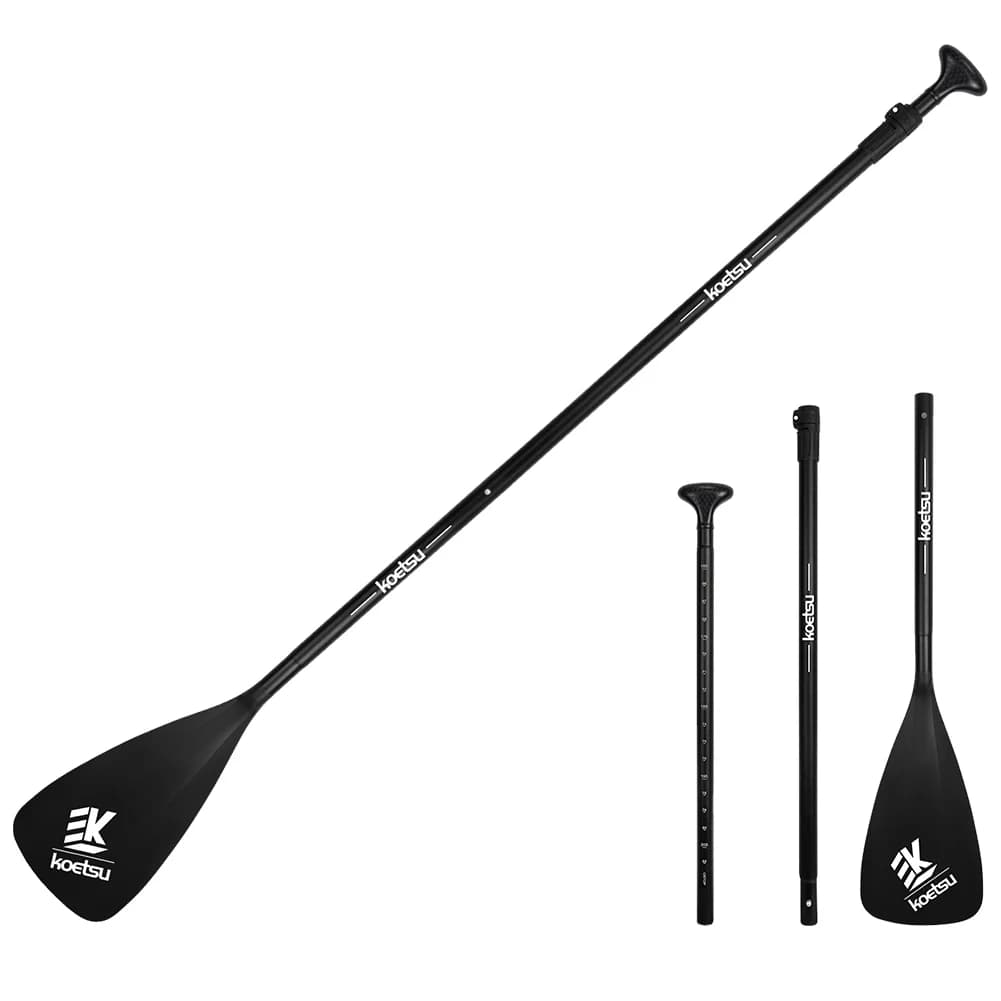 Pagaie SUP détachable en alliage d'aluminium, 3 pièces, longueur réglable, pour canoë, kayak