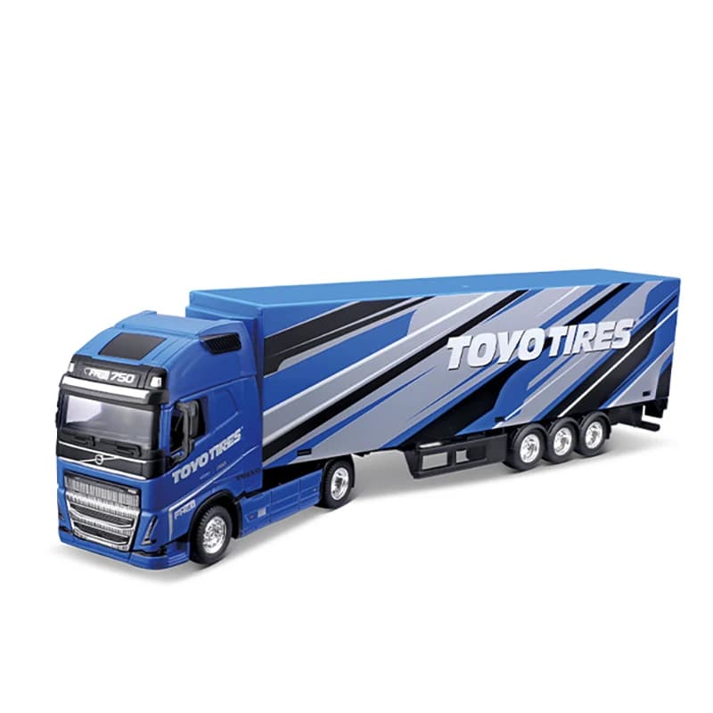 Modèle de voiture Volvo FH16 Globetrotter 750 XXL en alliage, modèle réduit de véhicule miniature, j