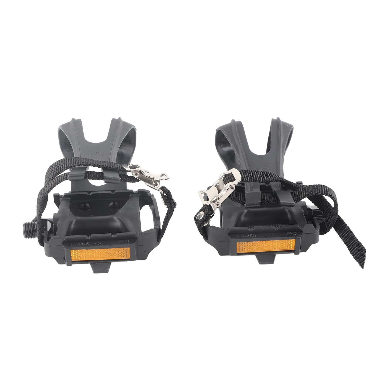 1 paire de pédales de vélo en nylon avec sangles de fixation pour vélos de montagne Fixie, accessoir