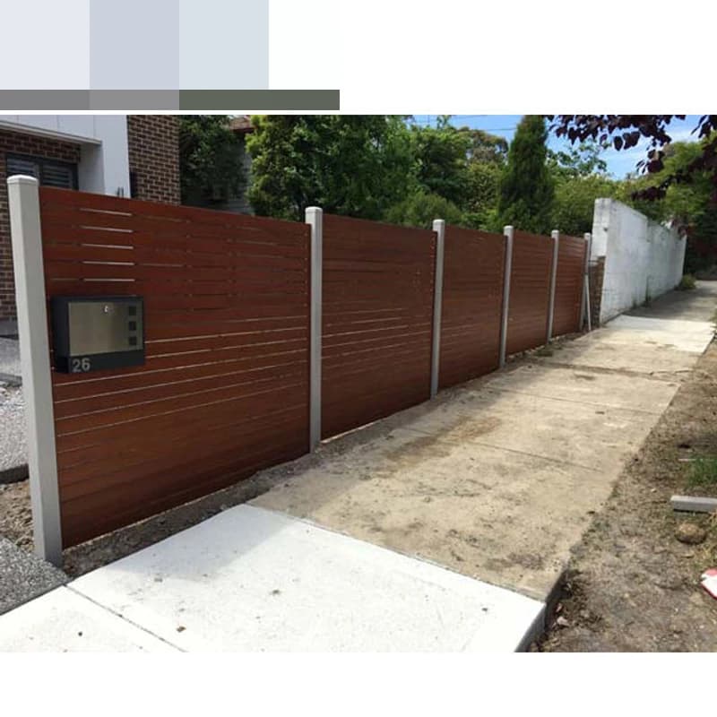 Panneau de clôture décoratif en aluminium pour cour, clôture de confidentialité durable et personnal