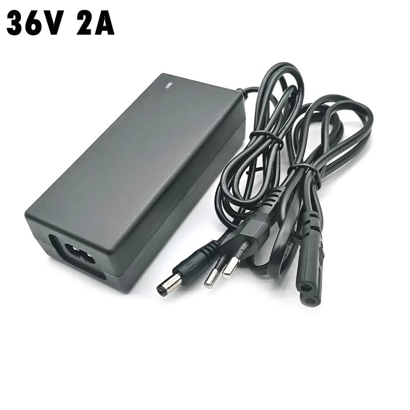 Chargeur intelligent DC42V 2A DC 5,5x2,1mm pour groupe de batteries au Lithium 10S 36V 8AH 10AH 12AH