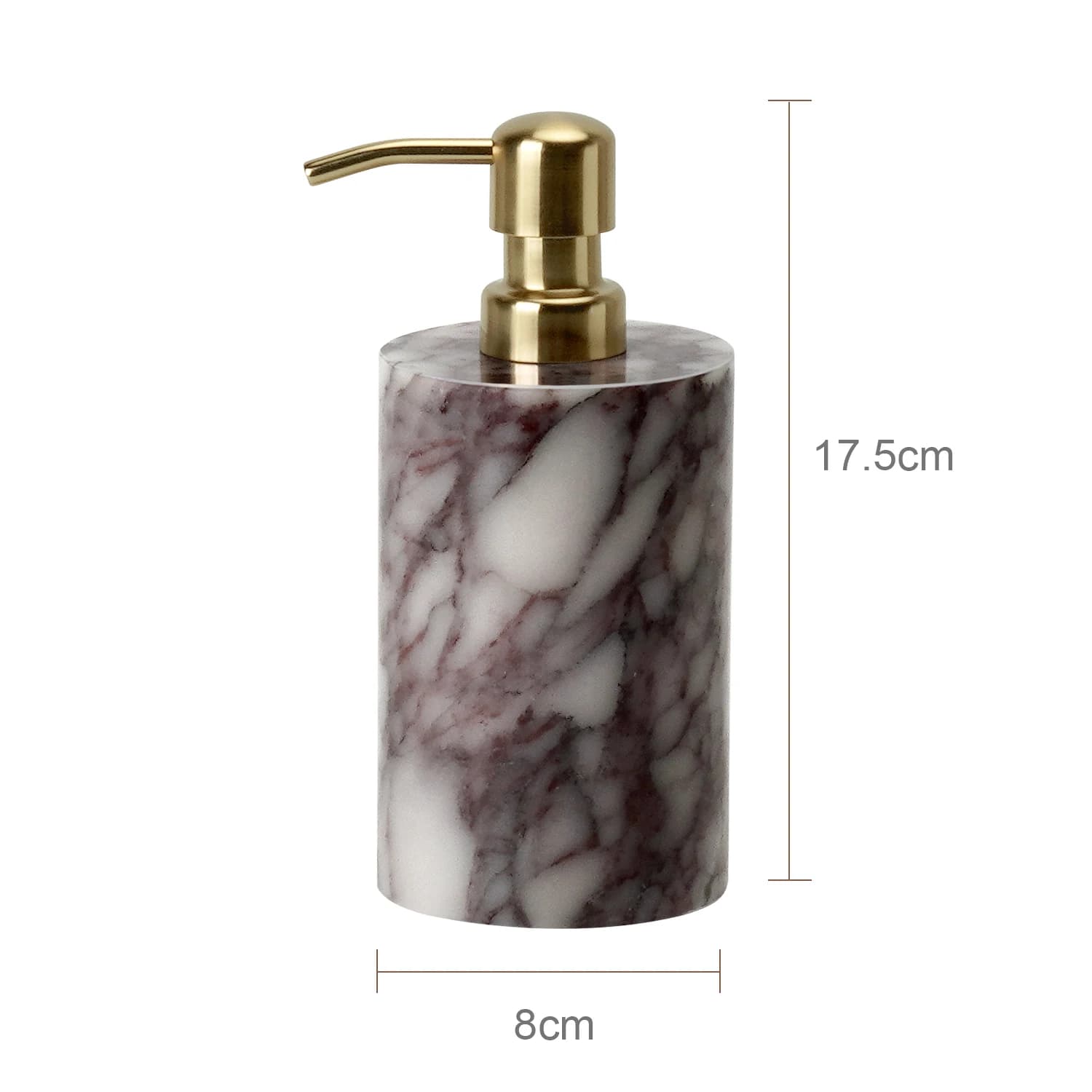 Calacatta Viola Violet marbre naturel salle de bain accessoires ensemble distributeur de savon de lu