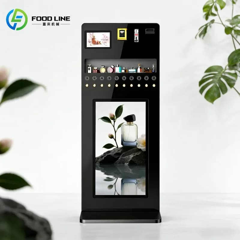Distributeur de parfum intelligent et compact à commande autonome avec paiement par code QR pour hôt