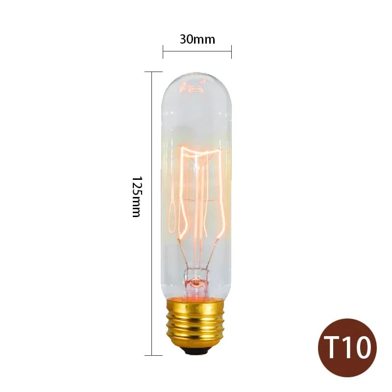 Ampoule rétro Edison, Vintage, lumière incandescente, lampe à filaments, E27, 220V, 40W, A19, A60, T