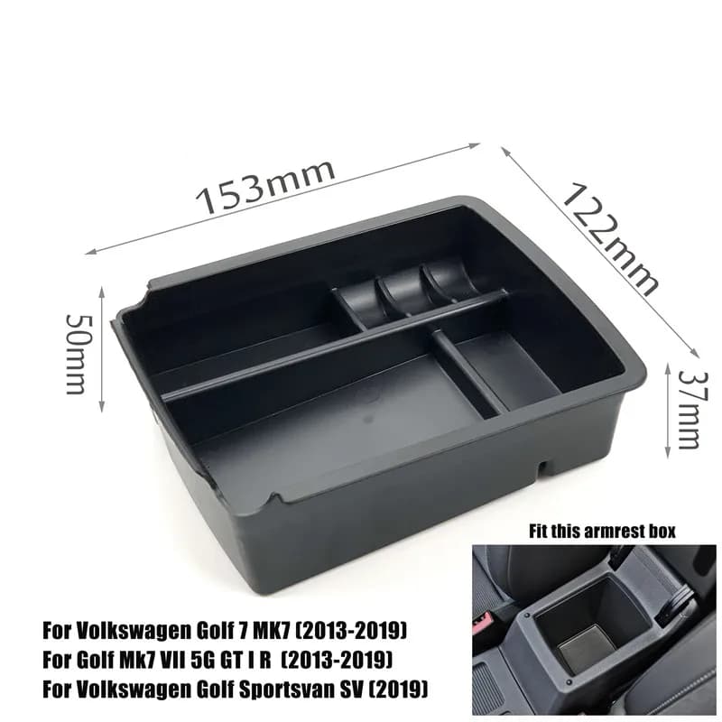 Boîte d'accoudoir de voiture pour Volkswagen Touareg Jetta Sharan Tiguan Touran Teramont Passat CC V