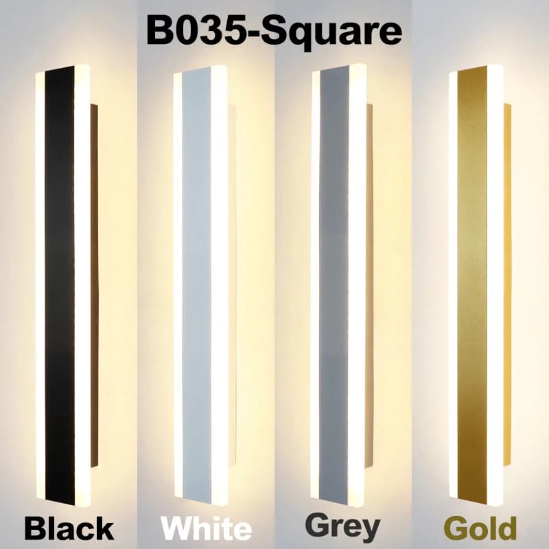Applique Murale LED Longue au Design Nordique Moderne, Luminaire Décoratif d'Nik, Idéal pour un Salo