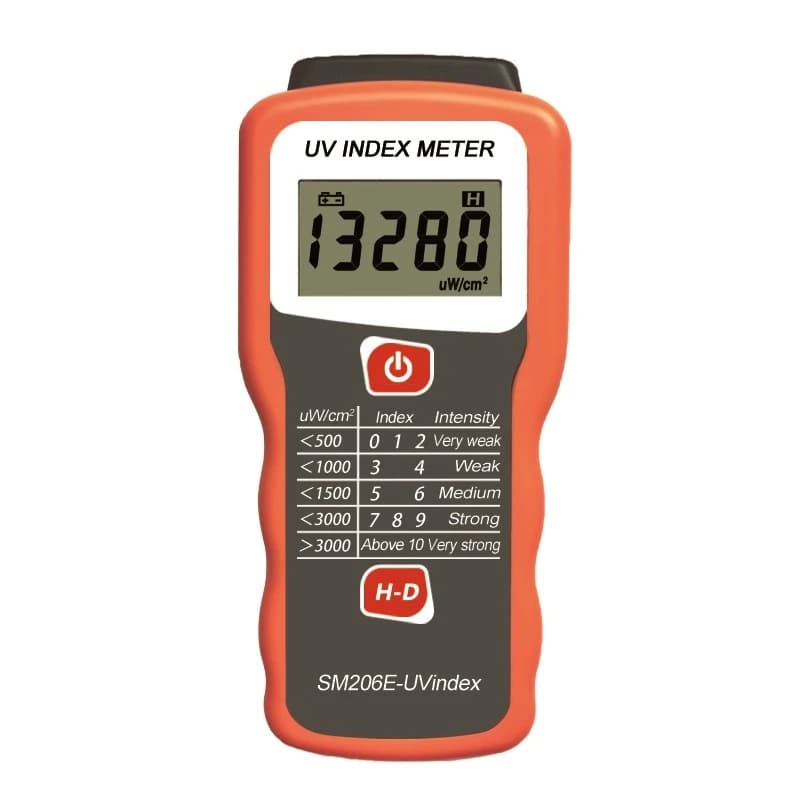 Compteur d'index UV Portable, détection de performance de blocage de rayonnement ultraviolet numériq