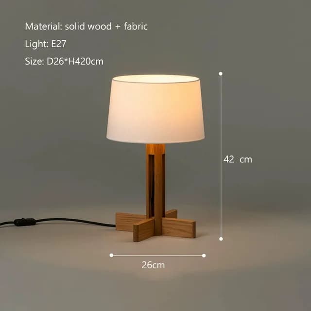 Lampe autoportante en bois et frêne, design japonais, luminaire décoratif d'intérieur, idéal pour un