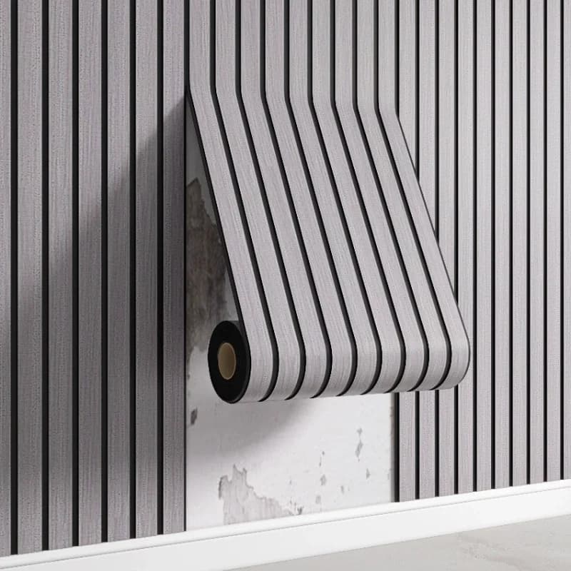 Panneaux muraux à grille texturée 3D, papier peint élégant et imperméable, auto-adhésif facile à fai