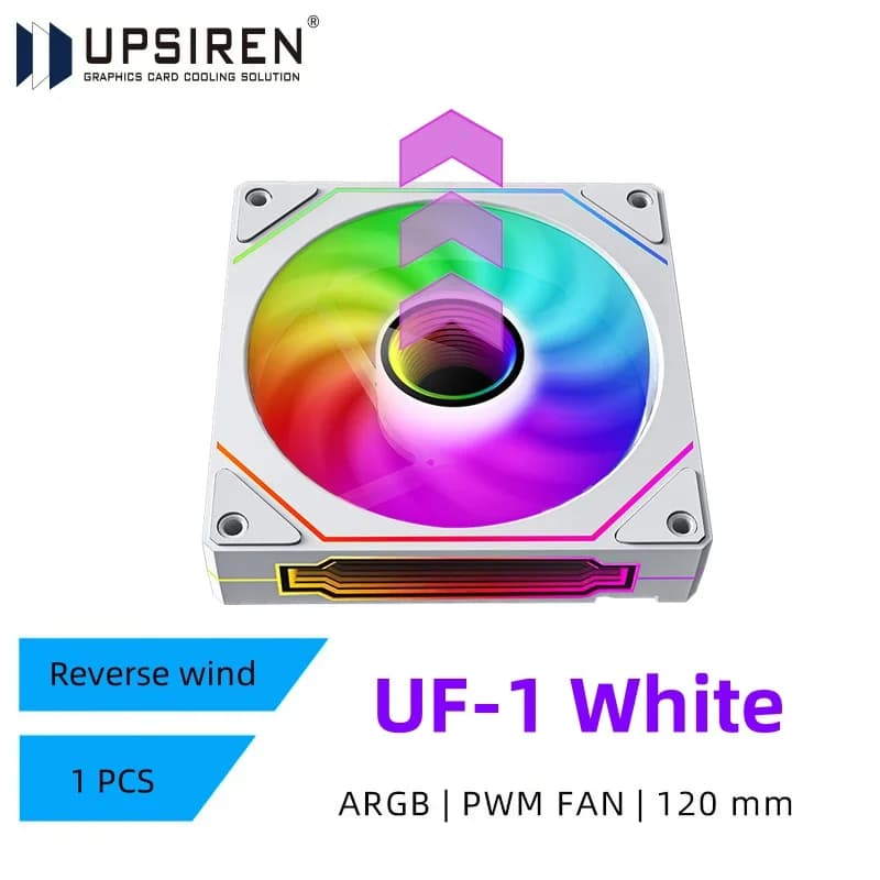 UPSIREN UF-1 PRISM 4 PRO ventilateur de châssis d'ordinateur 12 cm ARGB 4 broches PWM ventilateur de