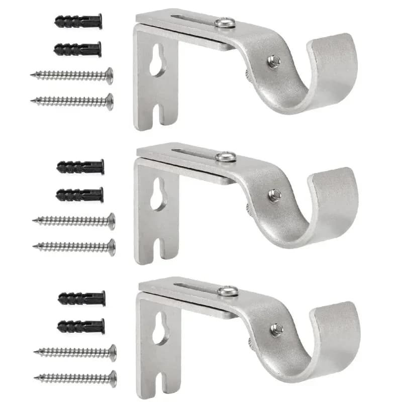 Supports de tringle à rideau réglables, Support de tringle Premium pour murs, supports de tringle à 