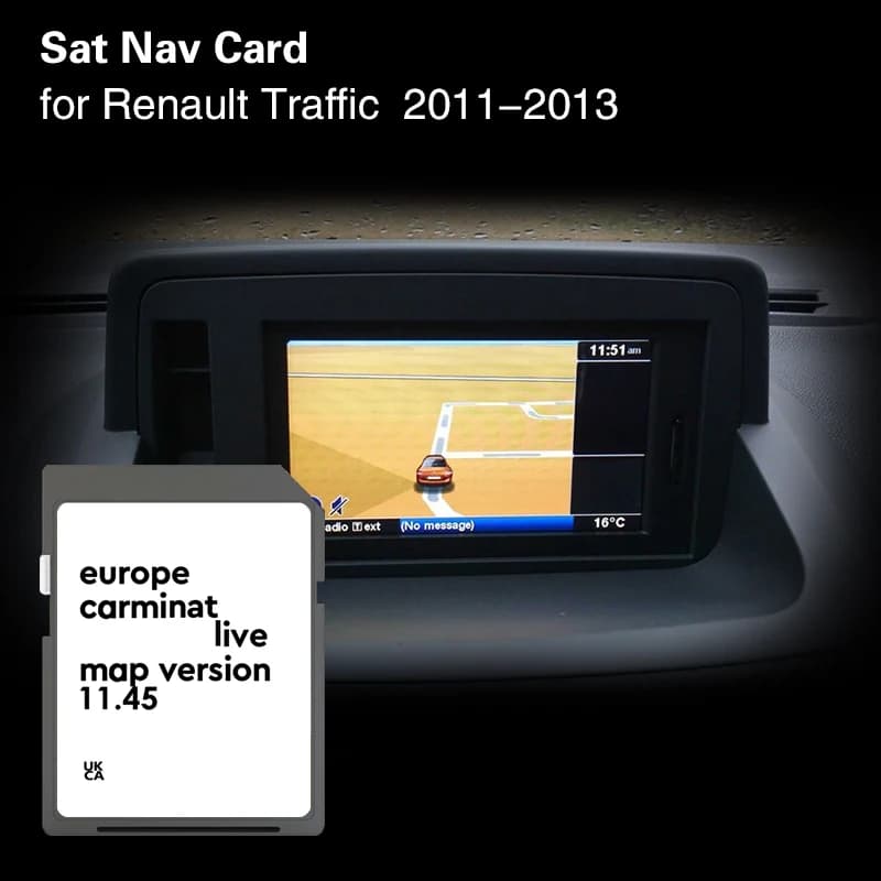 Carminat Live 11.45 Europe pour Renault Traffic 2011 2012 2013 couverture de carte danemark pologne 