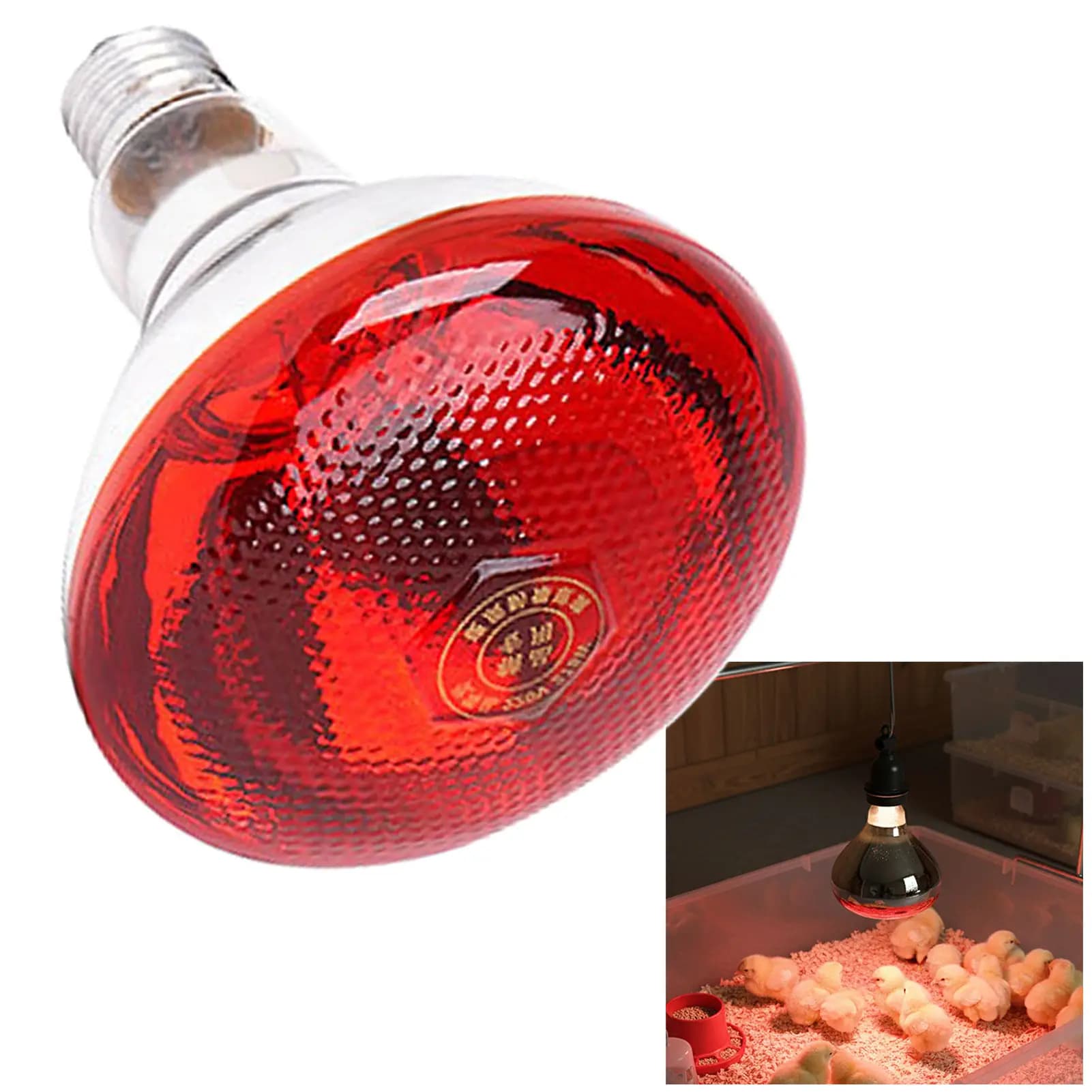 Lampe chauffante infrarouge pour couveuse d'animaux, pour porcelets et poussins