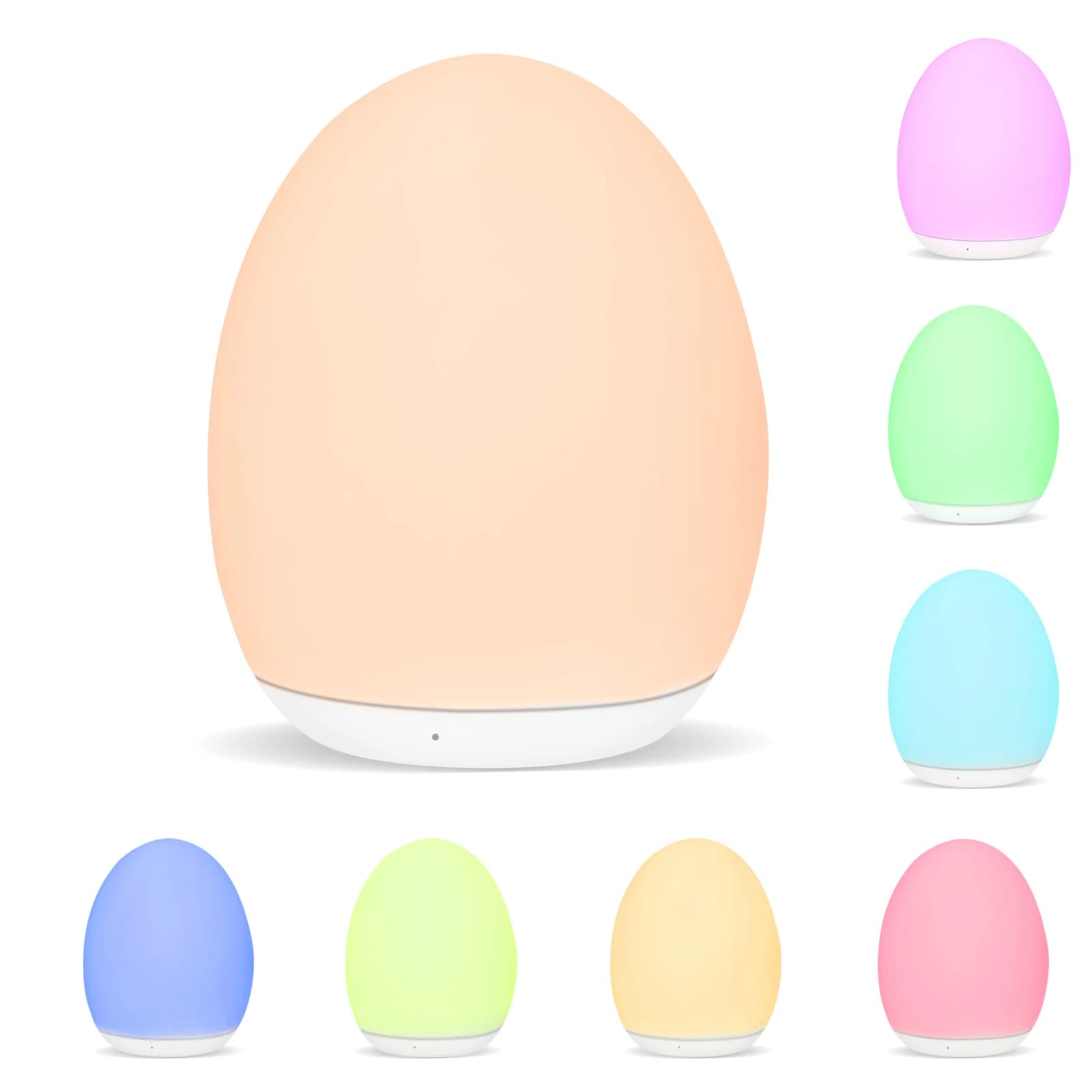 Lampe de chevet LED à intensité variable, lampe de pépinière aste, blanc chaud, lampe de nuit endorm
