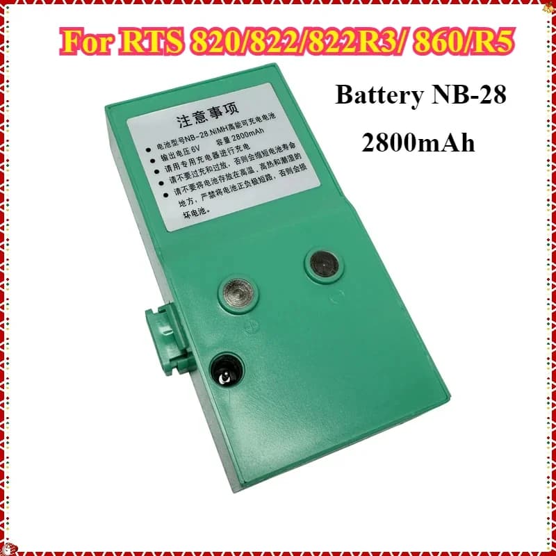 Nouvelle batterie NB-28 NB-28 pour Station totale RUIDE RTS 820/822/822R3/ 860/R5 séries Stations to