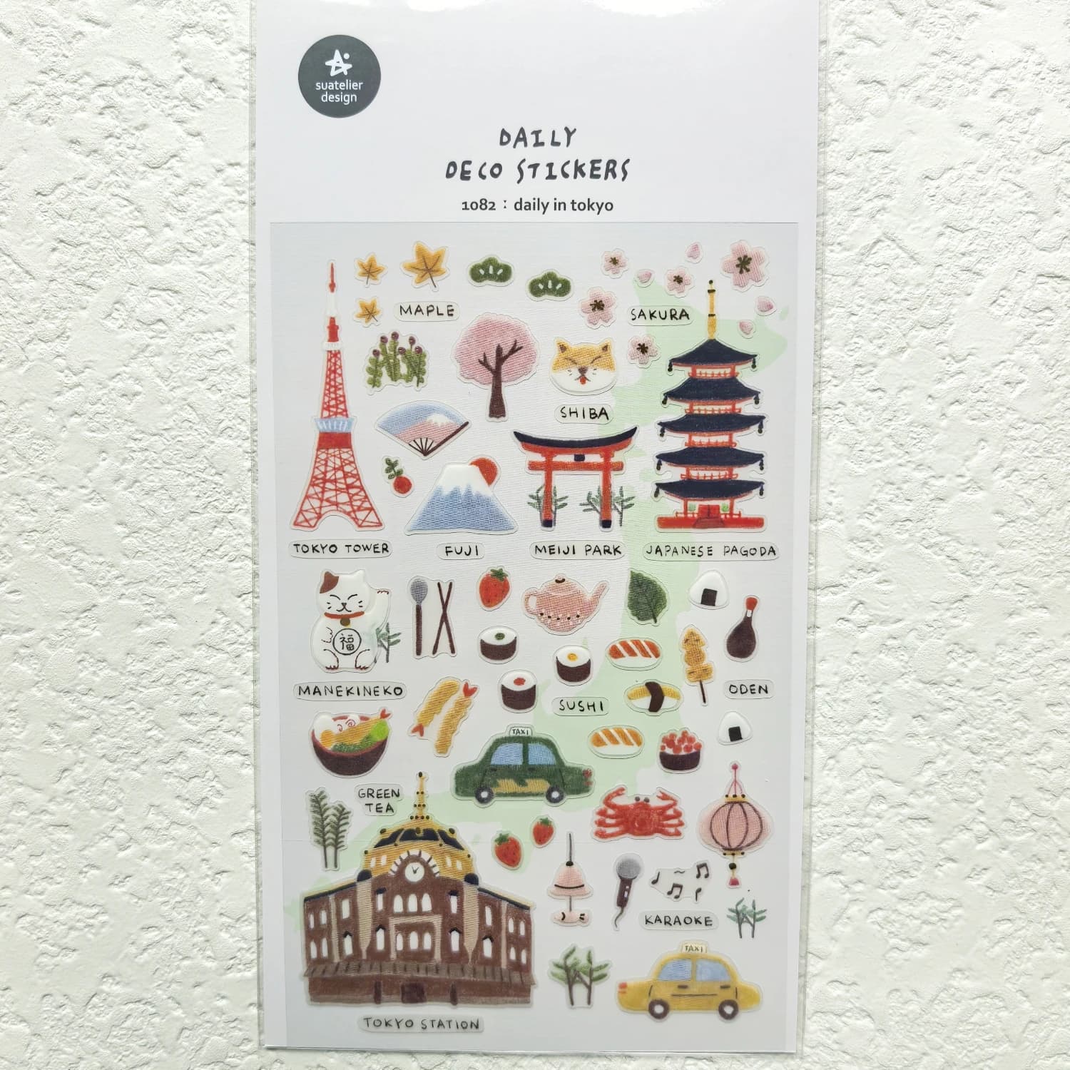 Importation coréenne Suatelier voyage quotidien en Tokyo autocollants Scrapbooking bricolage Journal