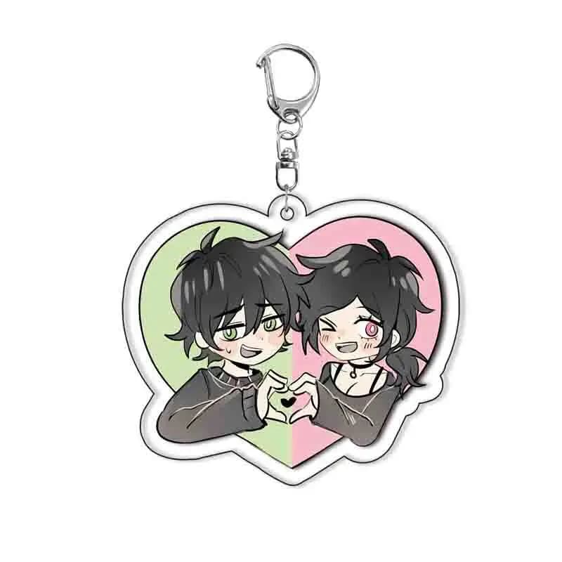 Nouveau jeu le cercueil d'Andy et leyley Cosplay porte-clés double face porte-clés acrylique pendent
