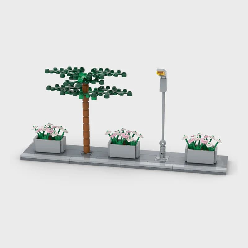 Compatible avec les plaques de base de voies de circulation LEGO City, modèles 44336, 44341, 44342, 