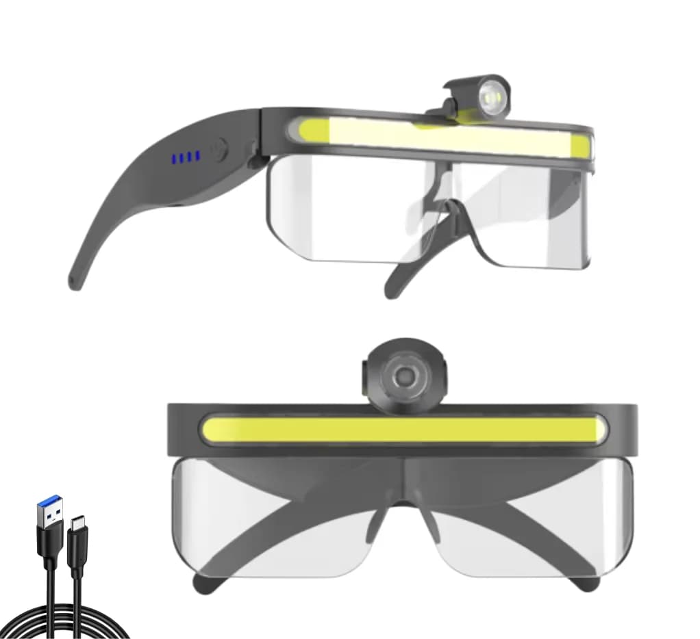 Nouvelle lampe frontale LED avec lentille - Lampe frontale inductive pour la randonnée en plein air,