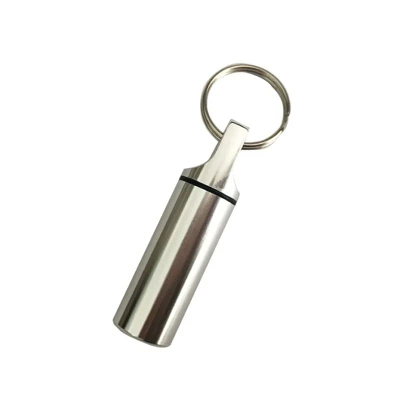 Petite boîte à pilules de poche avec porte-clés, mini organisateur de pilules portable, étuis à pilu